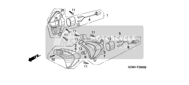 Honda SZX50S 1998 Blinker Vorne für ein 1998 Honda SZX50S